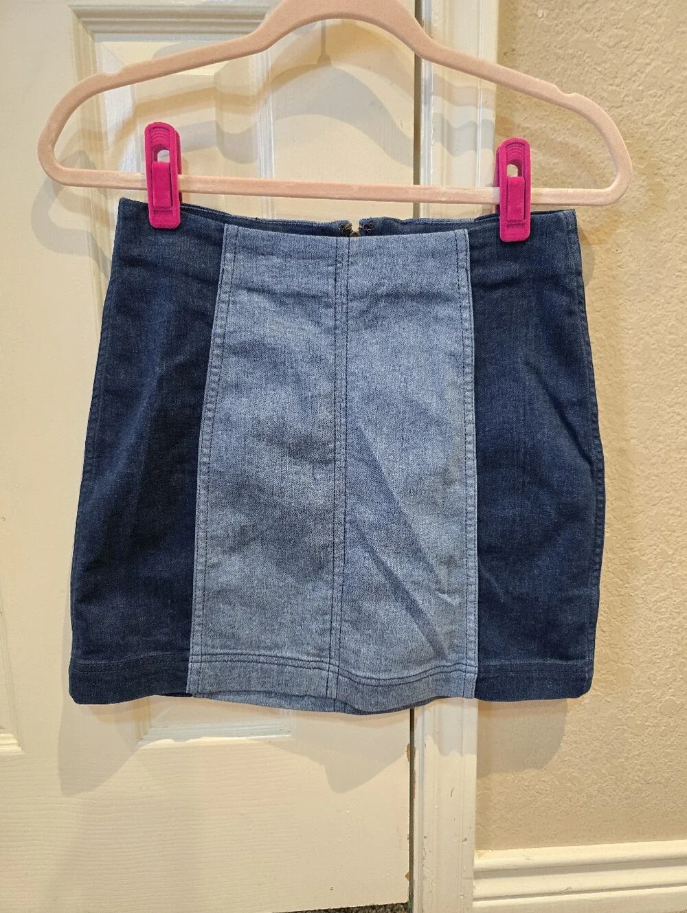 Free People Modern Femme Denim Mini Indigo Wash Size 6
